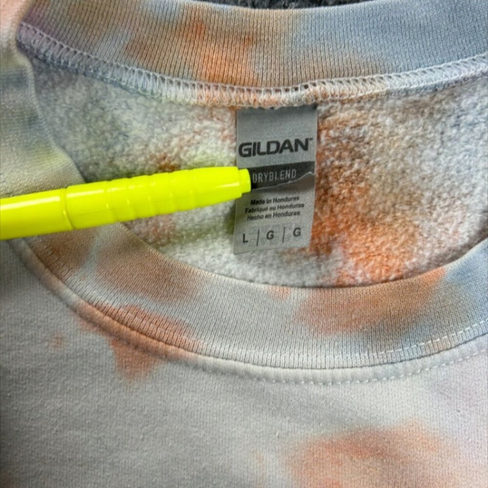Harry Styles Sweatshirt Adults Large Tie Dye Graphic Crew Neck Pullover Gildan‎ - Picture 6 of 12